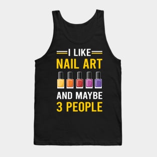 3 People Nail Art Nail Tech Nails Manicure Manicurist Pedicure Pedicurist Tank Top